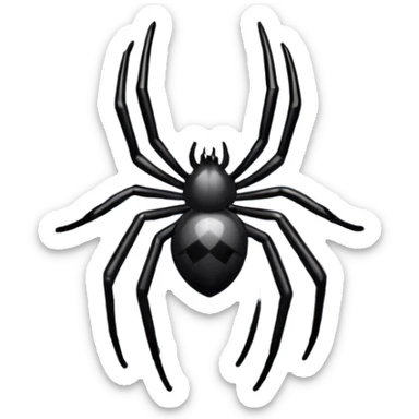 spider's web with a small spider sticker