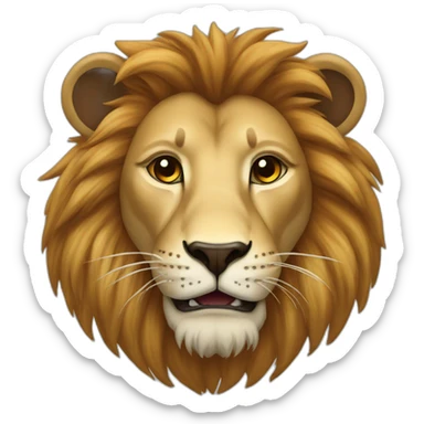 Lion avec cicatrice  sticker