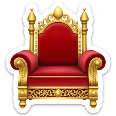 Empty throne sticker