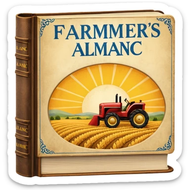 Farmers' Almanac sticker