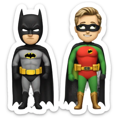Batman et Robin  sticker