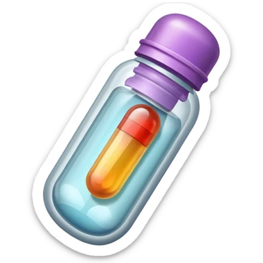 a medicine capsule sticker