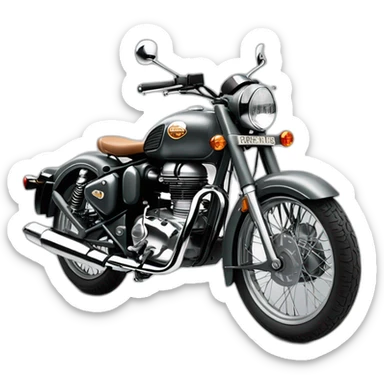 royal enfield classic 350 gunmetal grey BR sticker