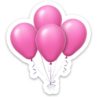 Pink balloons sticker