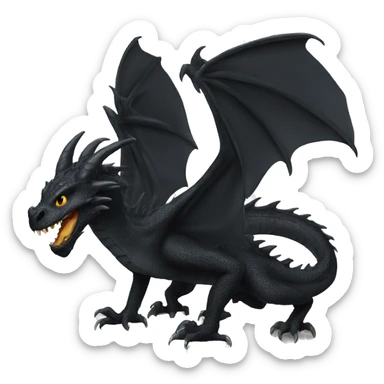 black dragon sticker