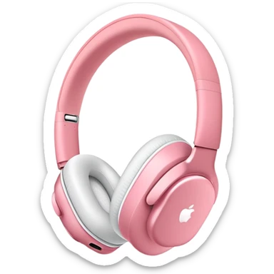 pink Apple AirPods Max headphones sticker