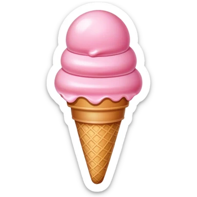 Ice cream pink  sticker