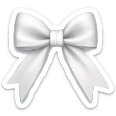 white bow sticker