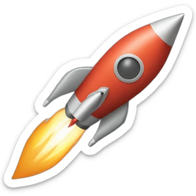 Rocket aiming a target sticker