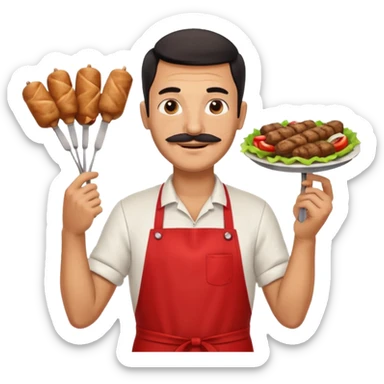 kebab man sticker