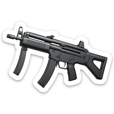 Mp5 rifle sticker
