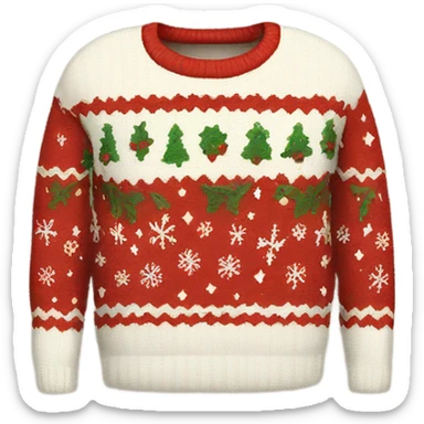 christmas sweater sticker
