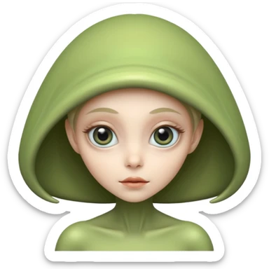 alien pretty Girl sticker