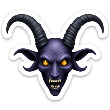 Goth Baphomet as above so below sticker