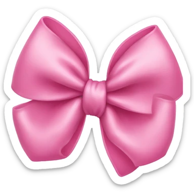 Pink bow sticker