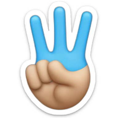 un finger who indicated the leadership sticker