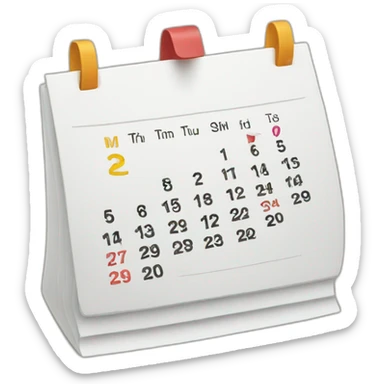 Calendario  sticker
