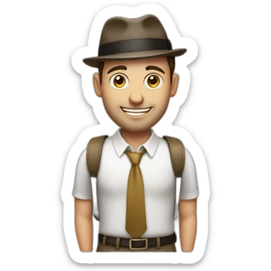 Jewish guy holding bags lg sticker