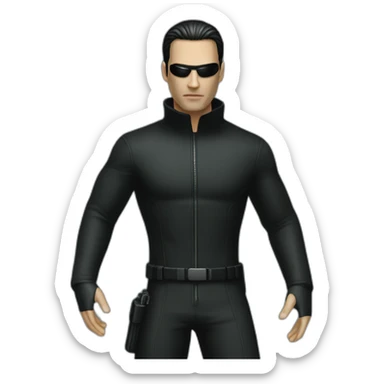 The Matrix man full body sticker