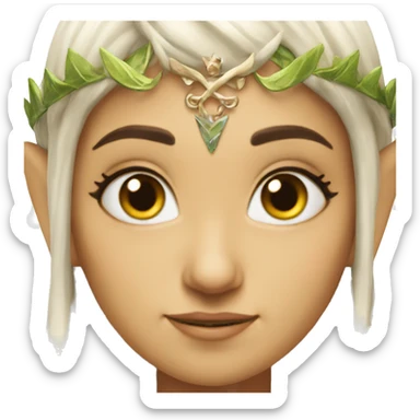 A Queen Elf who's also an owl sticker