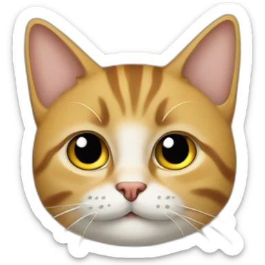 Un chat qui dit bonjour sticker