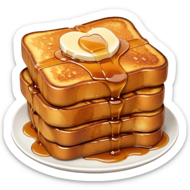 cinnamon apple french toast sticker