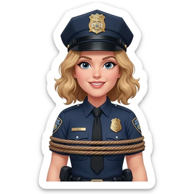 Bdsm Women cop bound sticker