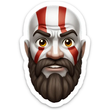 kratos god of war sticker