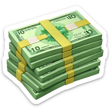 stack of Swiss francs banknotes sticker