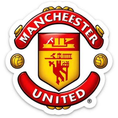 Manchester United logo sticker