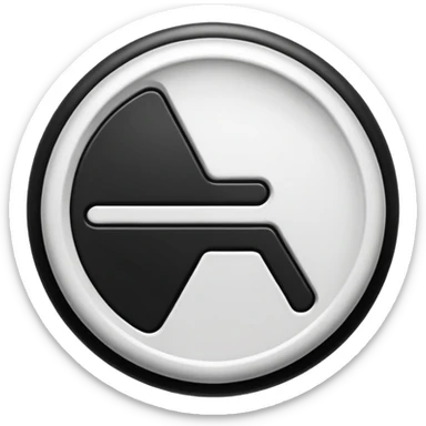 pause button emoji, bold and dynamic, jagged edges, motion blur, frantic game sticker