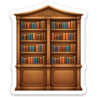 library aestetic sticker