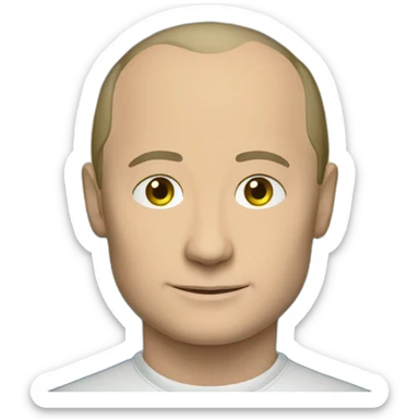 putin with ukraine flag sticker