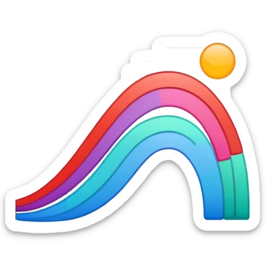 chart with curve sticker