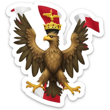 habsburg flag wih eagle sticker