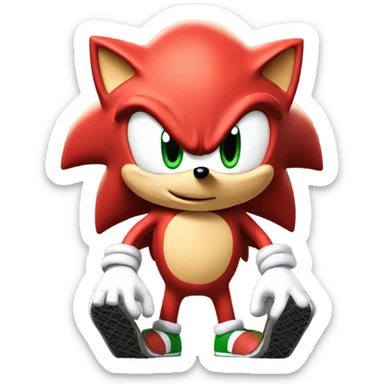 Sonic the hedge hog with Jordans on sticker