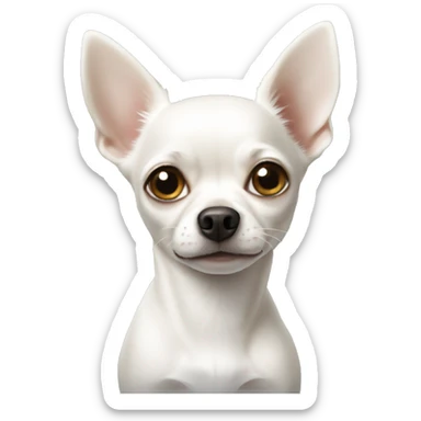 White chihuahua  sticker