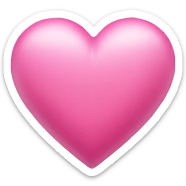 Pink heart sticker