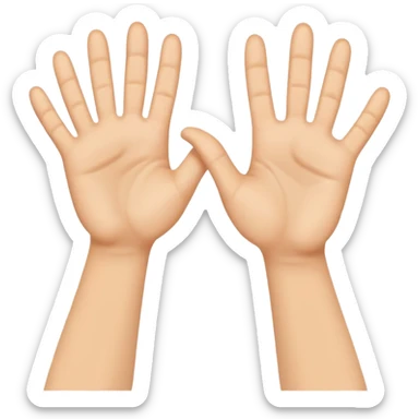 two feet doing a high five, same pose and color as the original high five emoji, no hands, just feet, simple and expressive sticker