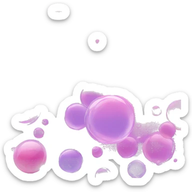Bubbly bubbles sticker