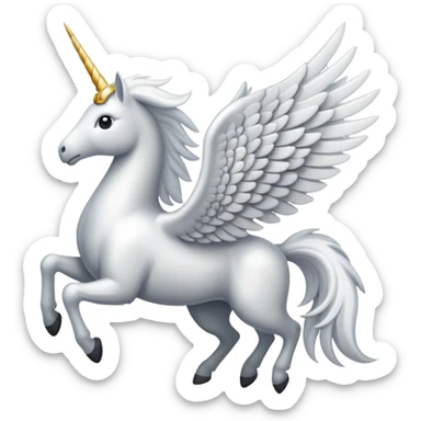 Pegasus white sticker