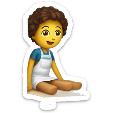 me in a  kitchen cupboard sticker