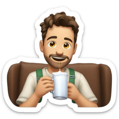 danidev the guy who drinks milk and talks about karlson on steam sticker