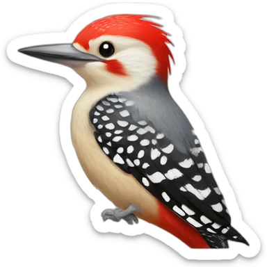 Red bellied Woodpecker sticker