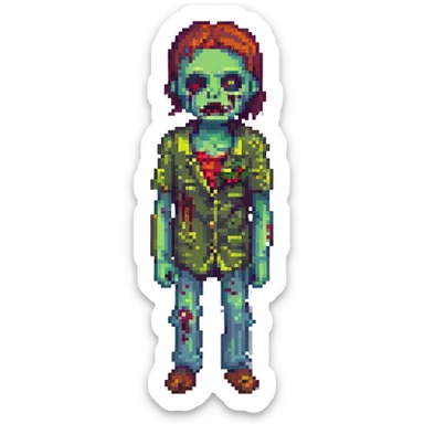 a zombie sticker