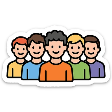 5 guys out sticker