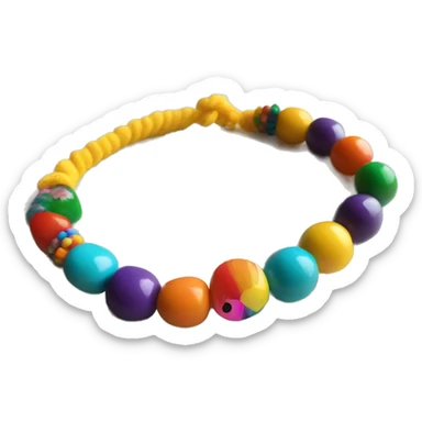 Friendship bracelet that says SWIFT with colorful beads sticker
