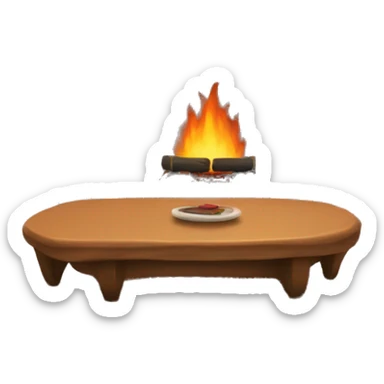 fireplace and sofa sticker