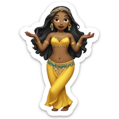 Belly dancer sticker