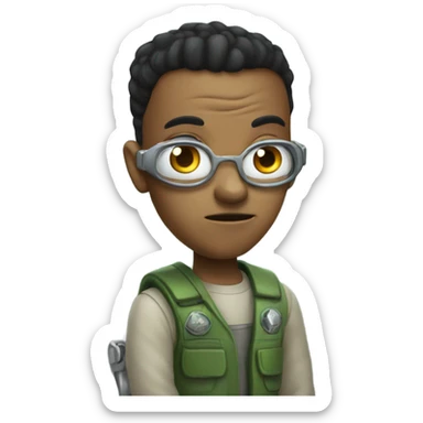 Locked in alien sticker